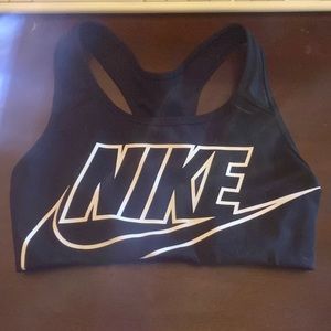 Nike black sports bra